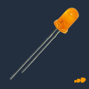 Diodo led 5mm alto brillo naranja