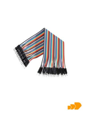 Cable para protoboard jumper macho macho 20 cm x 40