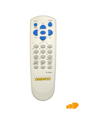 CONTROL PARA TV ANTIGUO R-43A01 DAEWOO